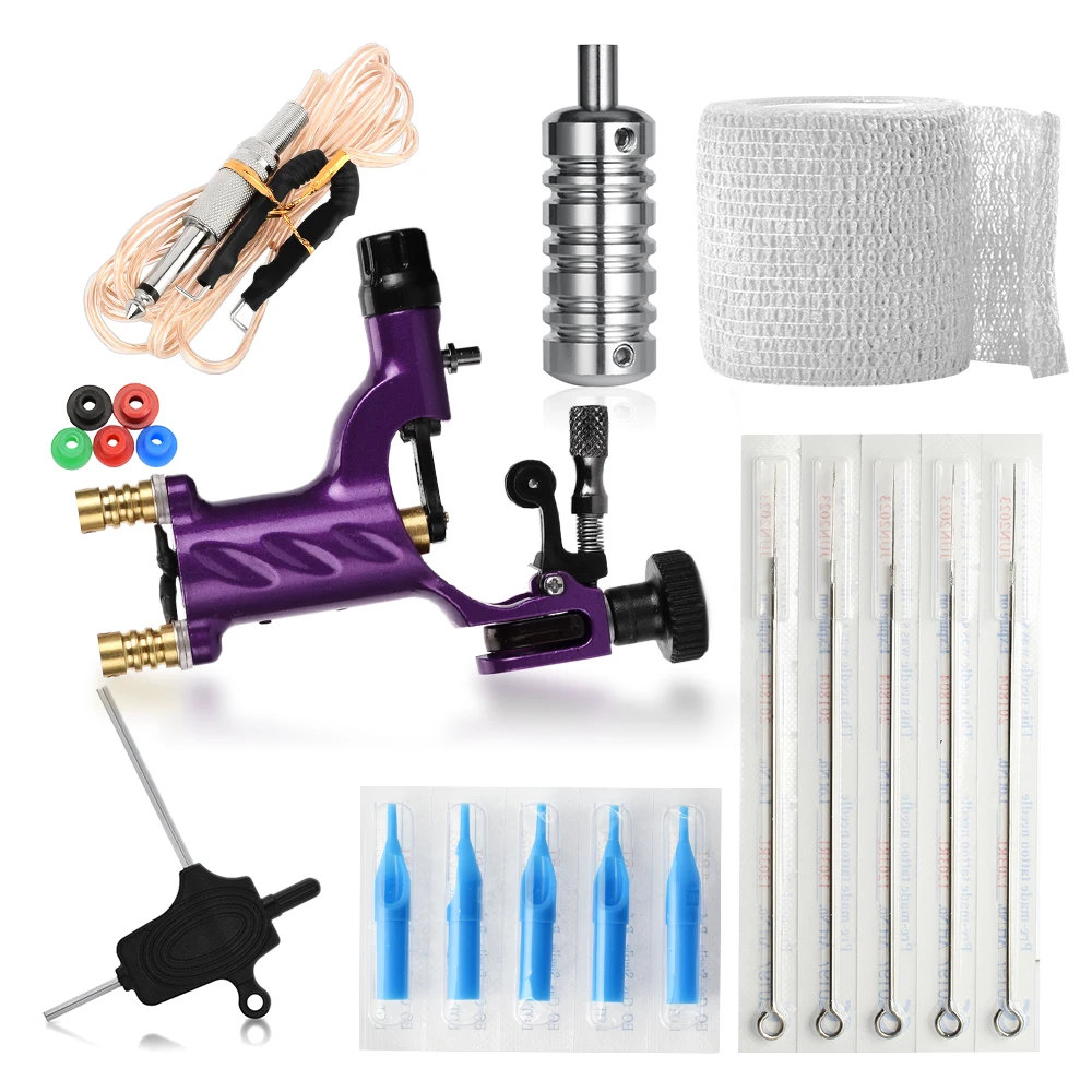Viola Kit Professionale Del Tatuaggio Best Macchine Del Tatuaggio Prezzo Cinta Grip Tatuaje Maquina De Tatuagem Completa Clip Di Cavo