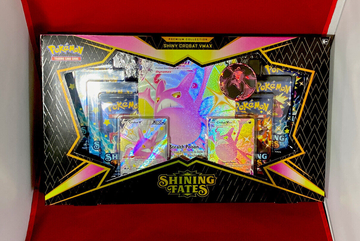 Pokemon Shining Fates Premium Collection Shiny Crobat V Englisch  Neu Ovp
