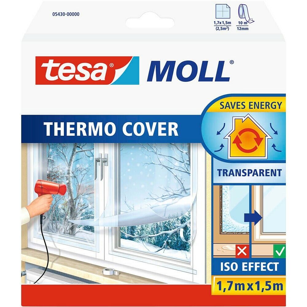 Isolierfolie Für Fenster 1,5M X 1,7M Fensterfolie 5430 Tesamoll Thermo Cover