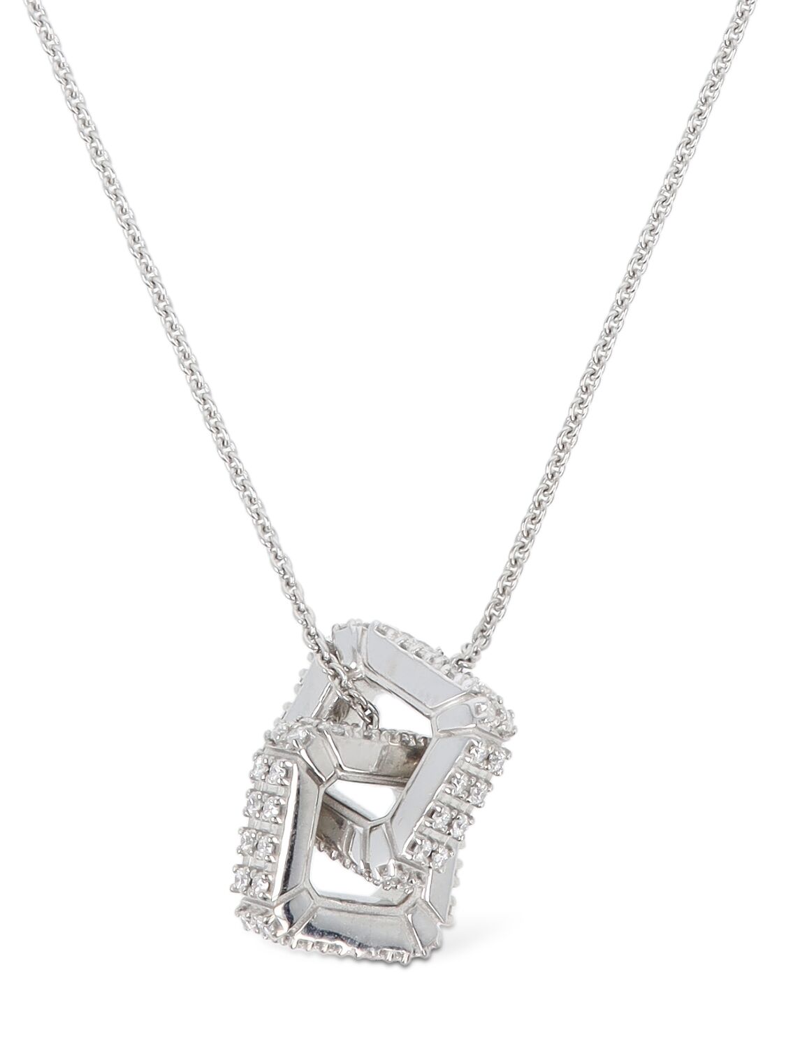 Collana Double Hug In Oro 18Kt / Diamanti