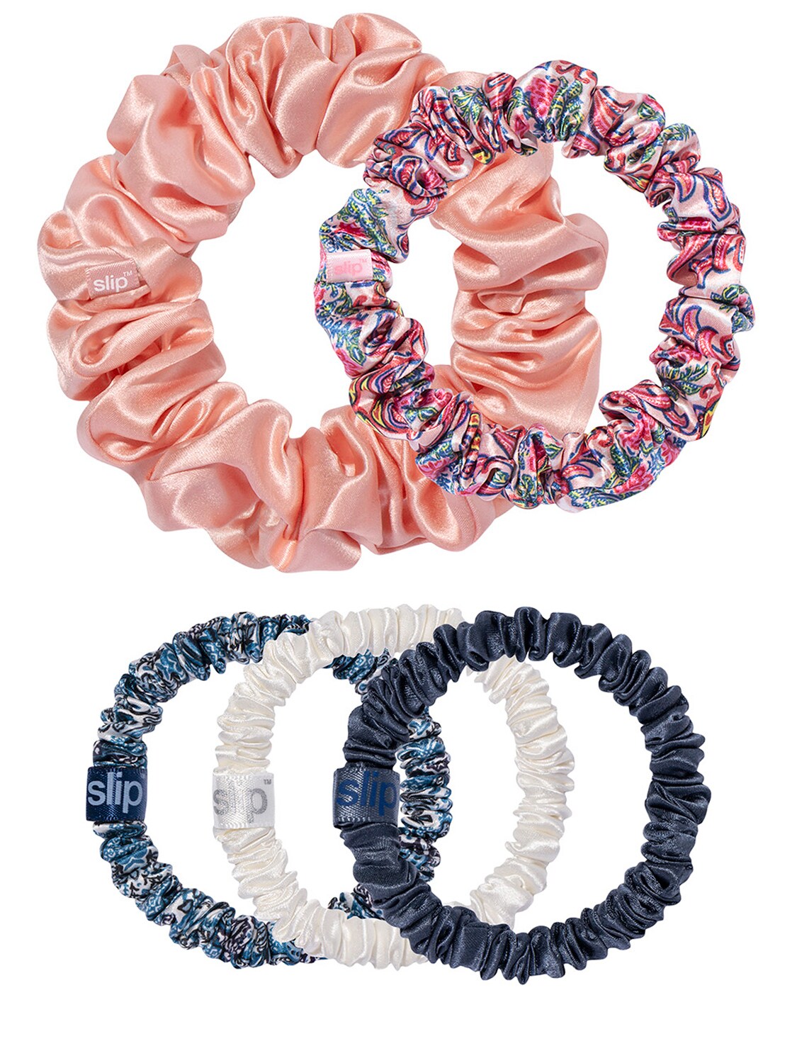 Set Di 5 Scrunchie Abbey In Seta
