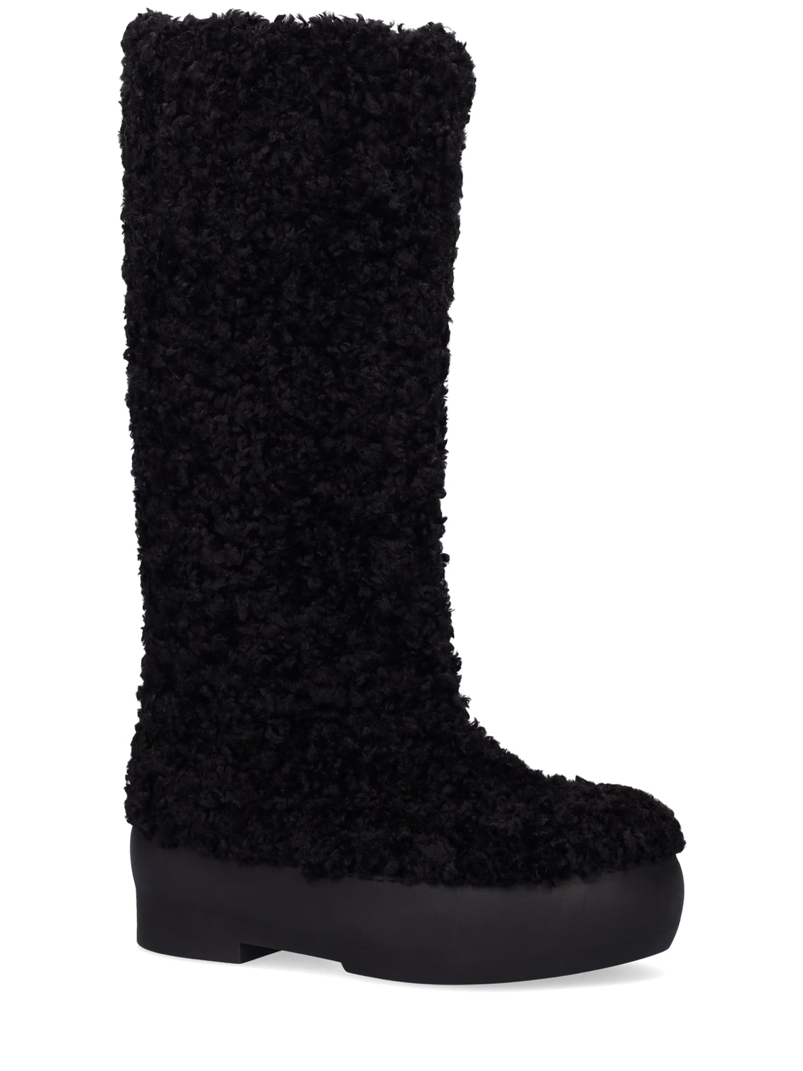 Stivali Sci In Shearling Sintetico 50Mm