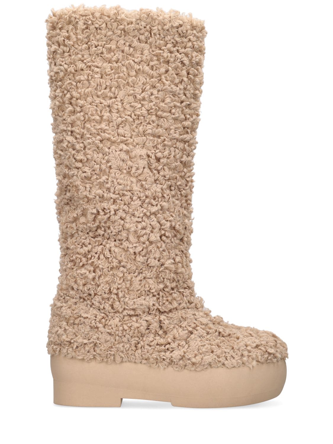 Stivali Sci In Shearling Sintetico 50Mm