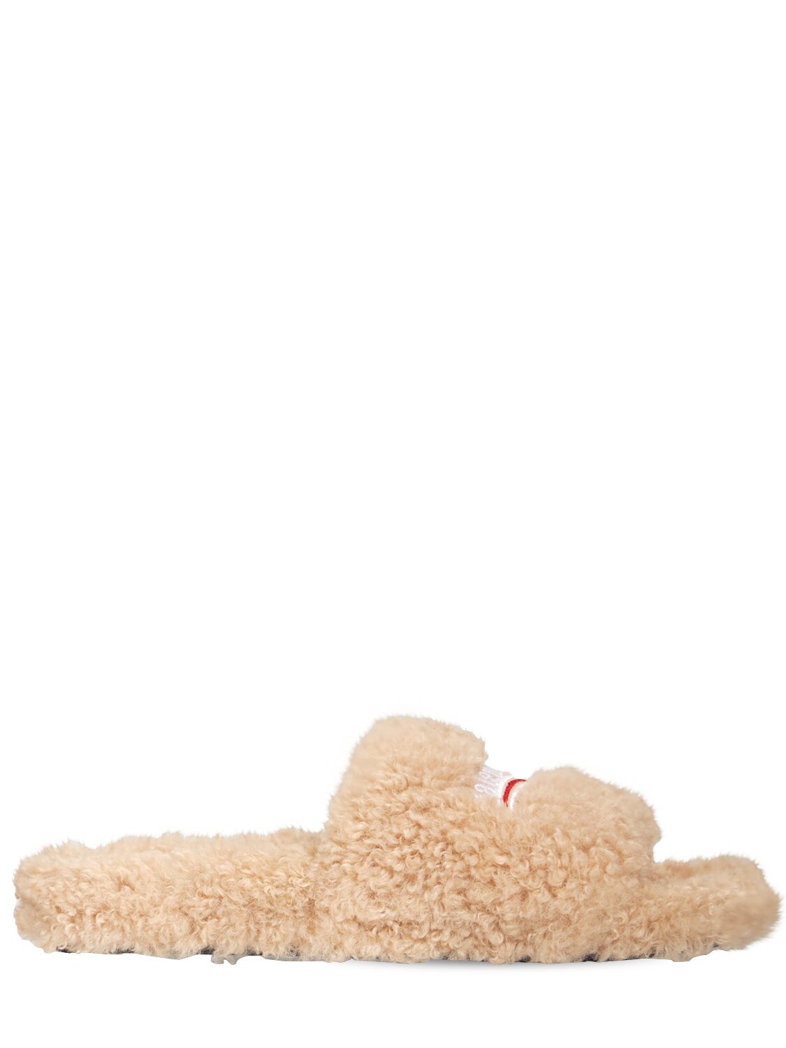 Sandali In Shearling Sintetico 10Mm