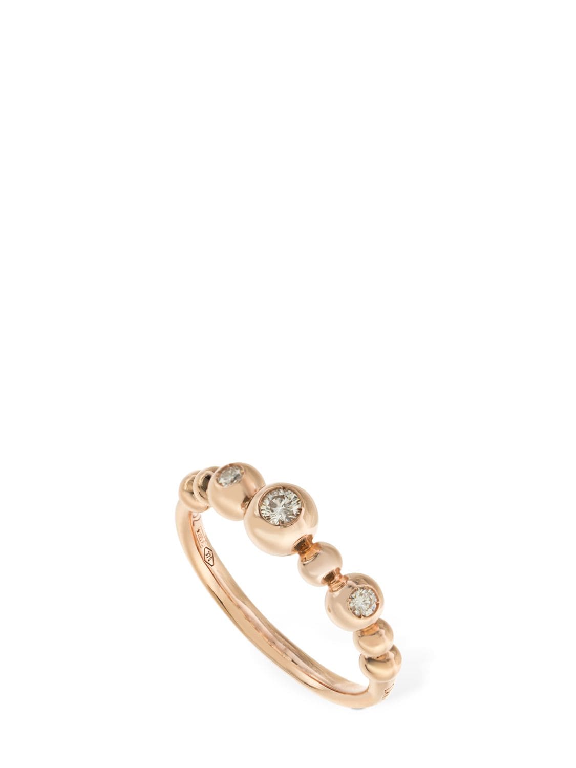 Anello Bollicine In Oro 9Kt Con Diamanti