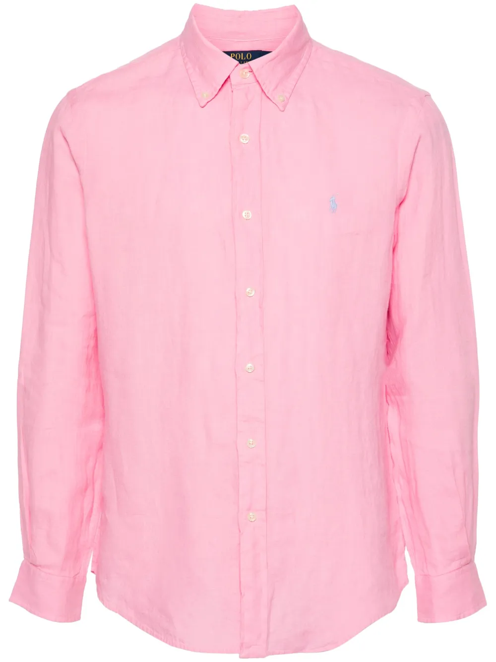 Polo Ralph Lauren Polo Pony-embroidered linen shirt - Rosa