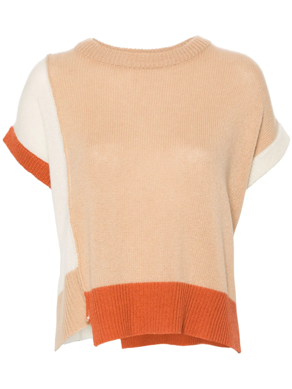 Marni colourblock cashmere top - Toni neutri