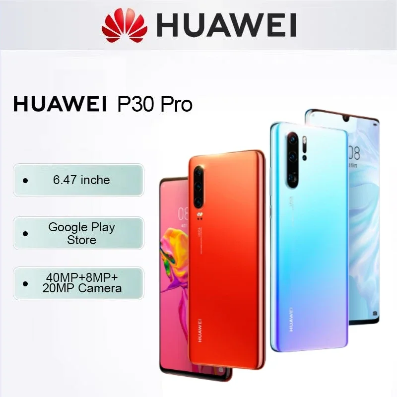 Global Huawei-P30 Pro,Smartphone Android,6.47 Pollici, 512Gb Rom, Fotocamera 40Mp + 32Mp, Cellulari Google Play Store Telefoni Cellulari