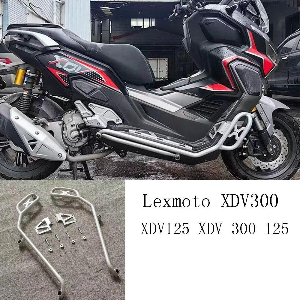 Nuovo Di Zecca Per Lexmoto Xdv300 Moto Paraurti Guard Bar Per Lexmoto Xdv300 Xdv125 Xdv 300 125