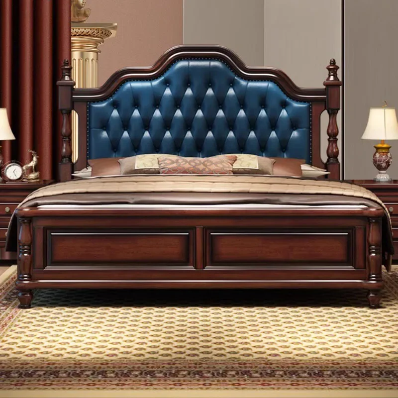 Letto Matrimoniale Estetico Europeo Morbido Per Bambini Struttura Modulare Di Fascia Alta Letto Matrimoniale Biancheria Da Letto A Soppalco Cama De Ca