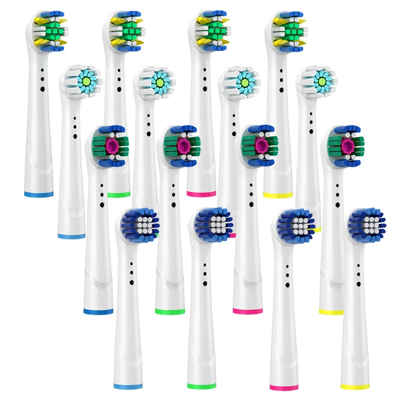 Ugelli Per Spazzolino Elettrico Per Oral B Braun 3D White Floss Action Precision Clean Gum Care Testine Universali Per Spazzolino Da Denti Per Oralb