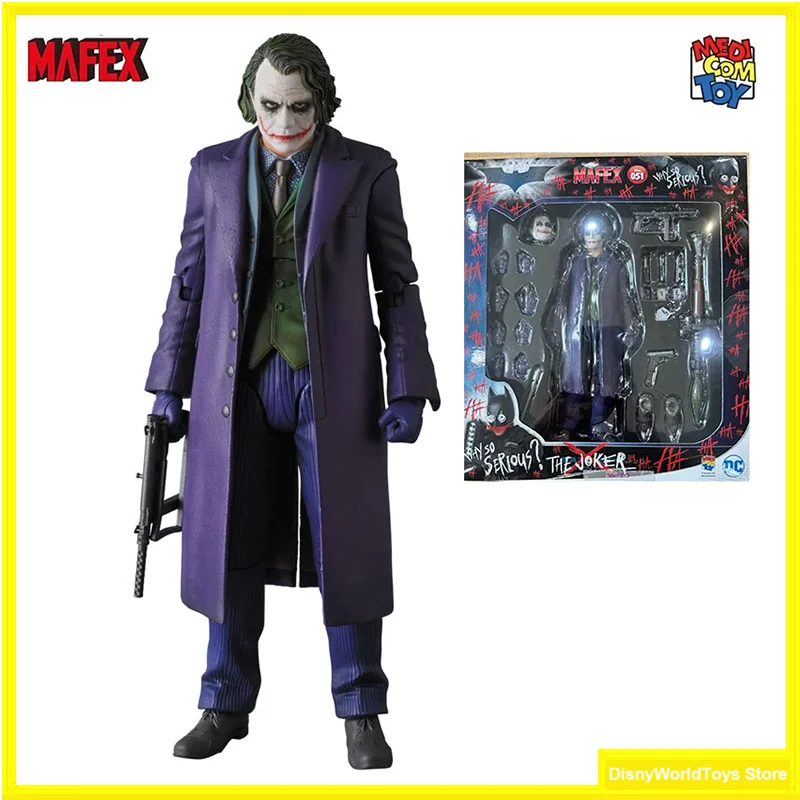 100% Originale Mafex 051 The Joker Ver.2.0 The Dark Knight In Stock Anime Action Figures Model Toys