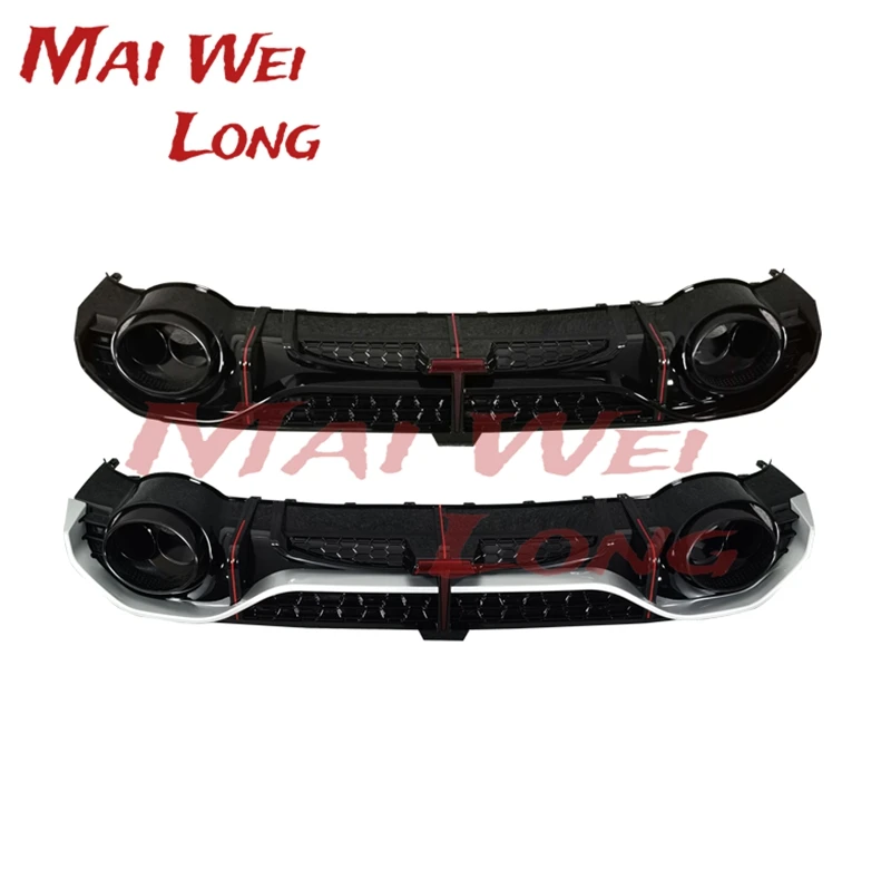 Bright Black Rear Bumper Lip Diffuser For Audi New A3 S3 S-Line Sedan Hatchback 2021+ (Not Fit Standard A3) Car Accessories