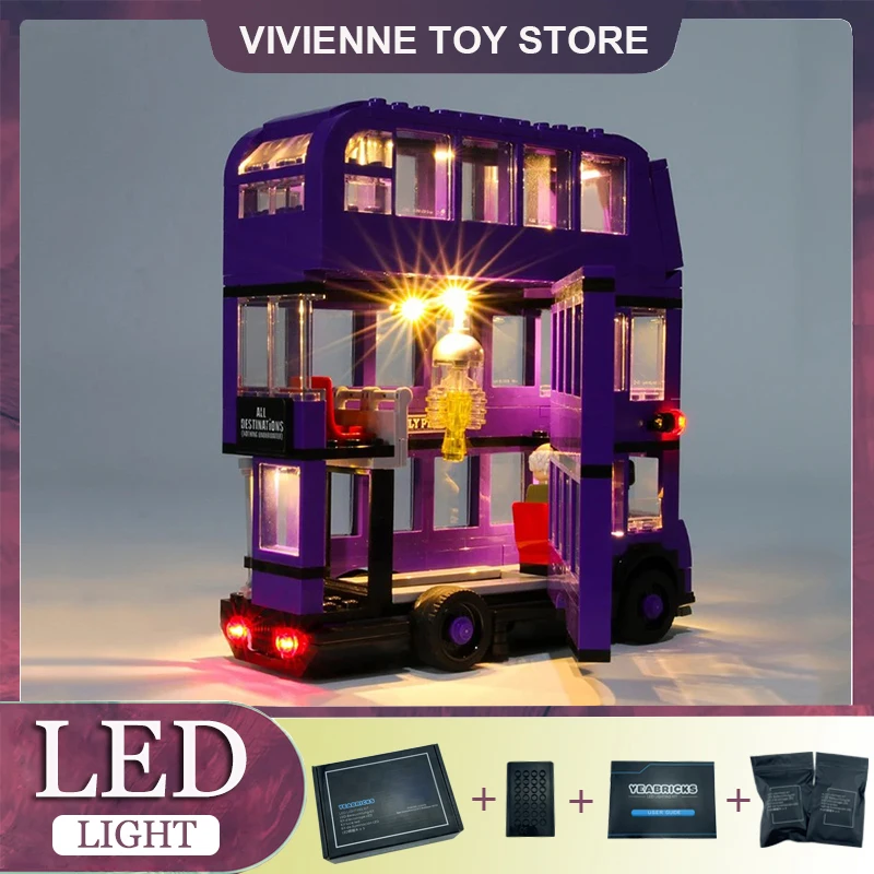 Kit Luci A Led Rc Per Lego 75957 Harry Series Bus Building Blocks Giocattolo In Mattoni (Solo Luce A Led, Senza Alcun Blocco)