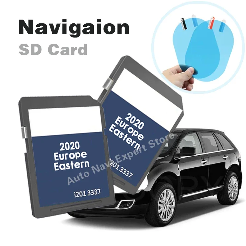 Rns310 East Europe Uk Sd Map Navigation Card Sat Nav V12 Spedizione Veloce Con Adesivo Antiappannamento