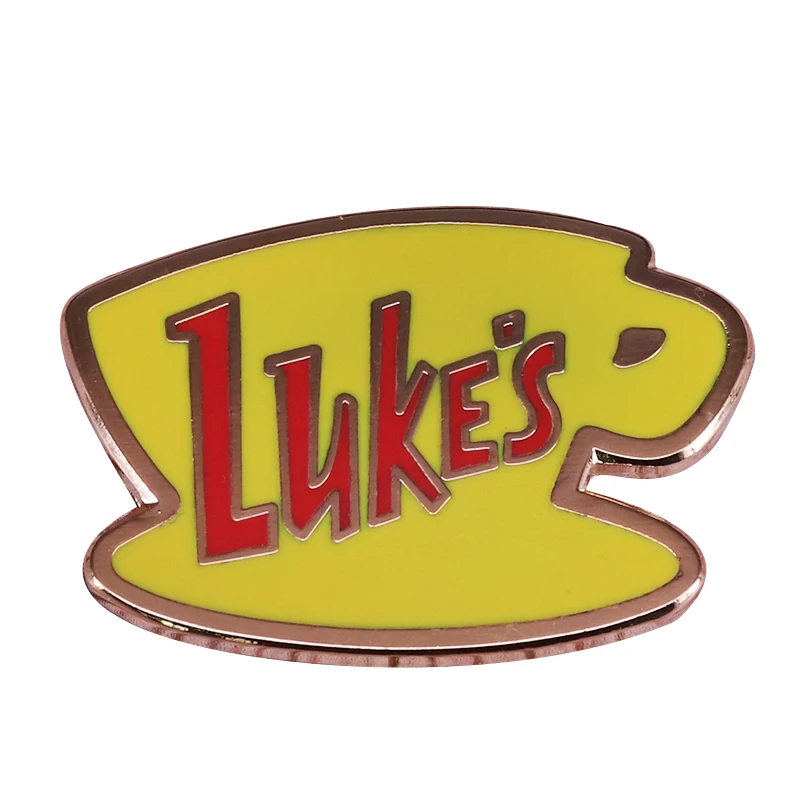 Luke'S Diner Coffee Mug Spilla Gilmore Girls Fan Club Pin Vibrant Shiny Lovely Flair Addizione Regalo Per Il Suo Compleanno