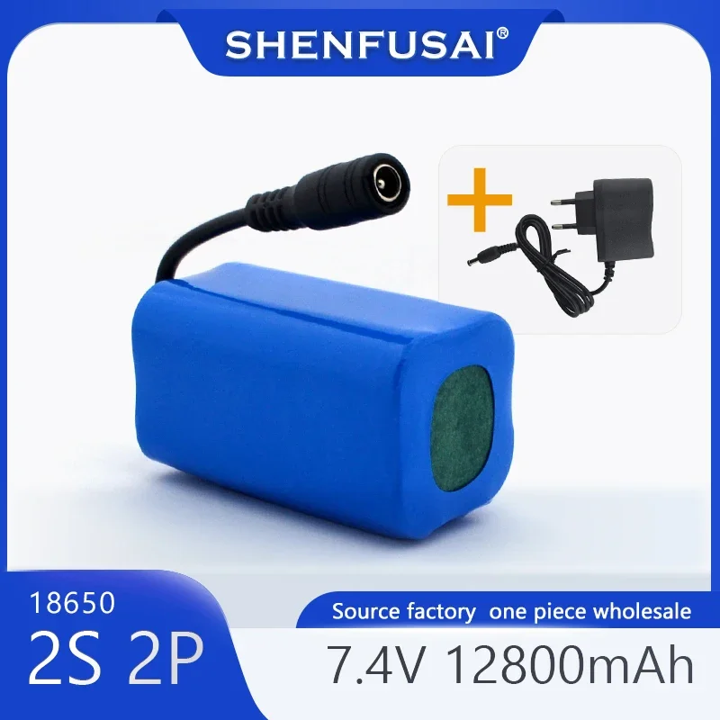 Bateria Lipo Mejorada, 7,4 V, 12800Mah, T188, 2011-5, T888, V007, H18, C18, Fernbedienung, Angeln, Colonia Boote, Ersatzteile