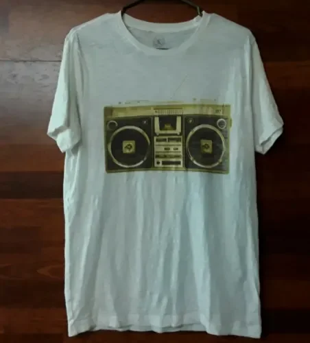 Maglietta Boombox Stereo Media Express Da Donna A Maniche Lunghe O Corte