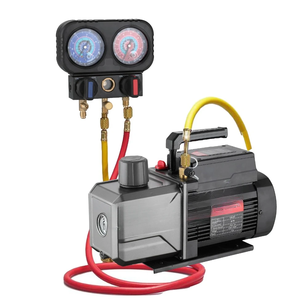 8Cfm Hvac Refrigerazione Pompa Per Vuoto Strumento R410A Aria Condizionata Refrigerante Hvac Strumento Aria R410A 1/4 "Ingresso Torcia