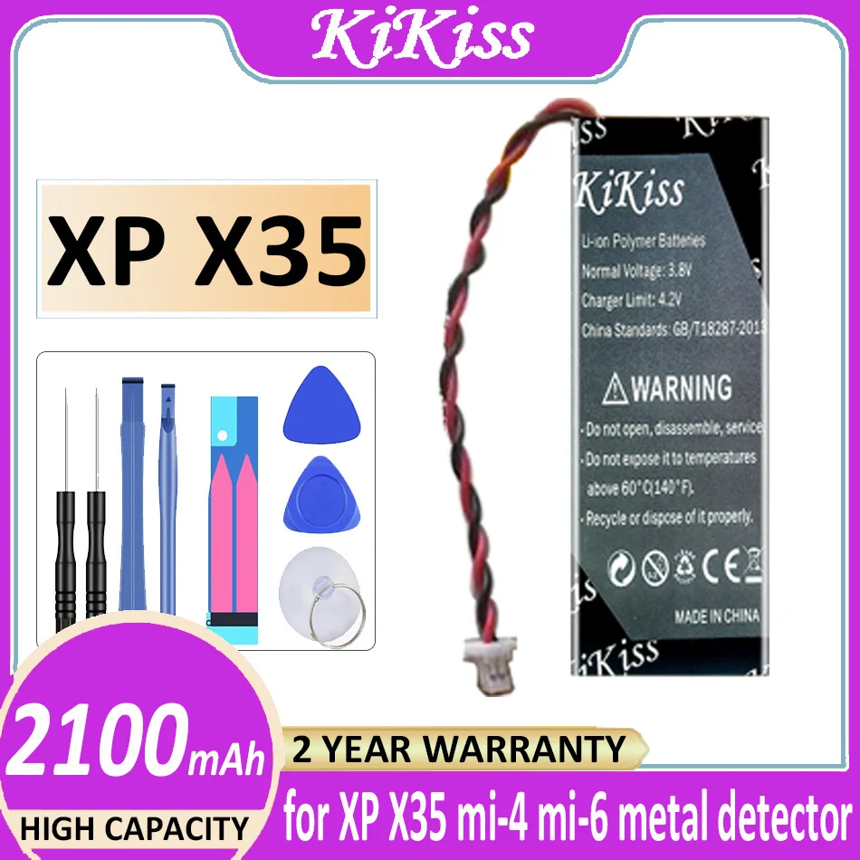 Batteria 2100Mah Per Xp X35 Mi-4 Mi-6 Metal Detector Bateria