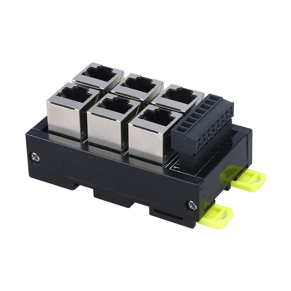 Modulo Hub Terminale Rj45 Da Ethernet A 8P Porta Di Rete Plug-In Con Canale A 23456 Fori