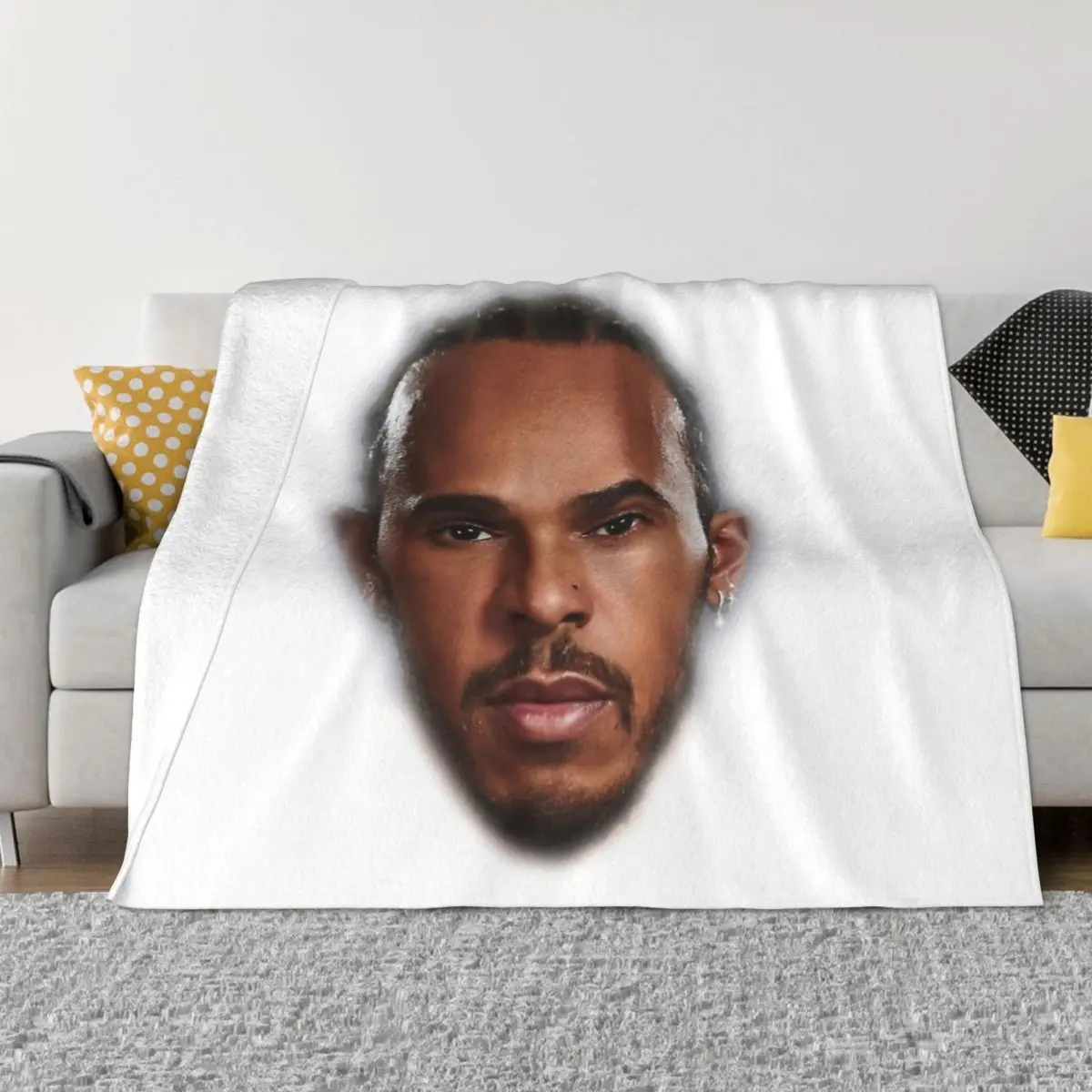 Face Hamilton Coperta Copriletto Sul Letto Coperta Anime
