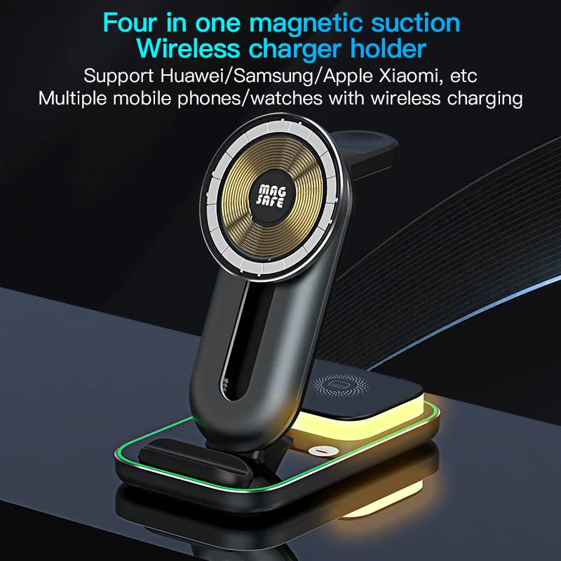 Caricabatterie Wireless Per Oppo Find X5 X3 Pro Trova N Google Pixel 5 Oneplus 9 Samsung Galaxy Z Fold 4 5G Airpods 2 Stazione Di Ricarica