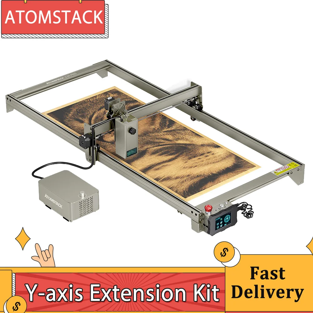 Kit Di Estensione Dell'Asse Y Atomstack Espandibile A 400X850Mm Per Taglierina Laser Atomstack S30 Pro X30 Pro A30 Pro X20 Pro S20 Pro