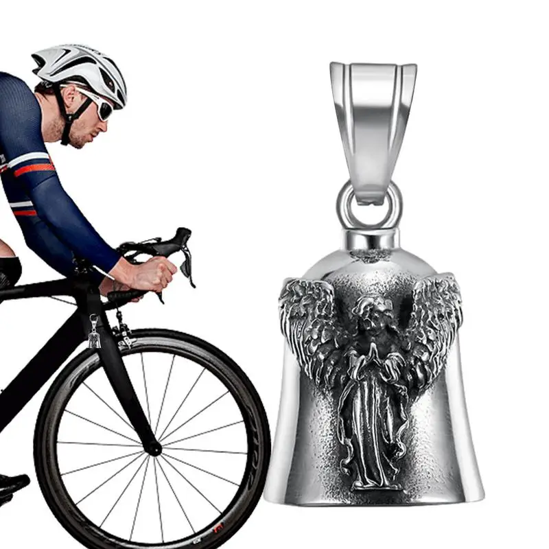 Guardian Bell Moto Charm Lucky Angel Fashion Charm Bell Pendant Moto Riding Guardian Bell Accessori Gioielli Regalo