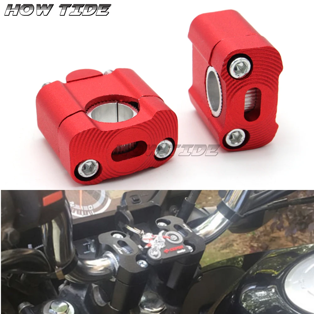 Moto Manubrio Bar Morsetto Riser Per Honda Cbr600Rr F1 F2 F3 F4 F4I F5 Yamaha R1 R3 R6 2X7/8 "(22Mm) /1-1/8 Pollici (28Mm) Cn