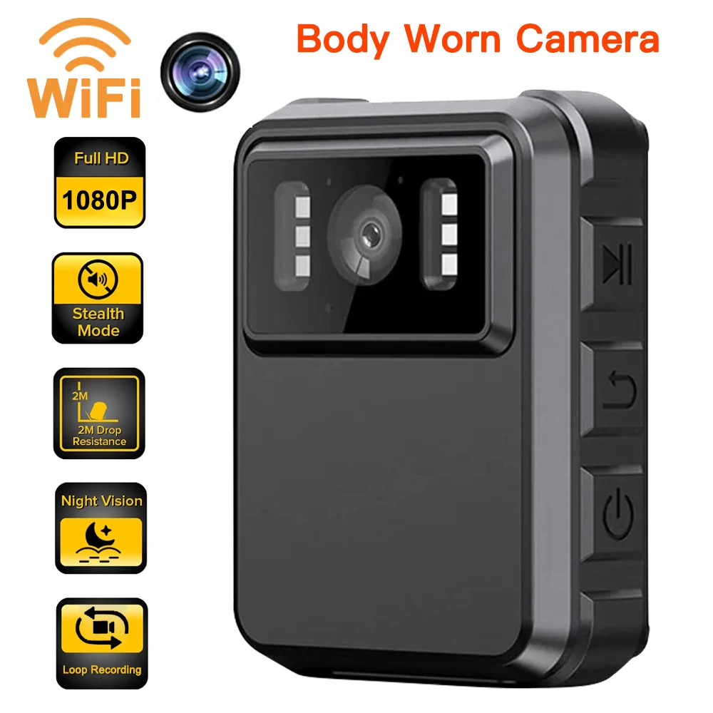 Hd 1080P Mini Wifi Camera Sport Dv Recorder Outdoor Law Enforcement Night Vision Videoregistratore Polizia Bodycam Videocamere