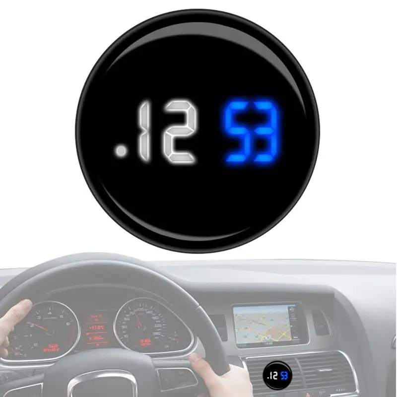 Tiny Digital Clock Dashboard Clock For Car Stick On Car Interior Decoration Impermeabilizzazione Orologi Digitali Per Auto Convertibile Suv