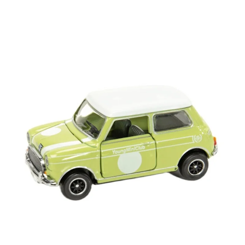 Tiny 1:50 Mini Coop-Er Ymc Green Alloy Simulation Model Car