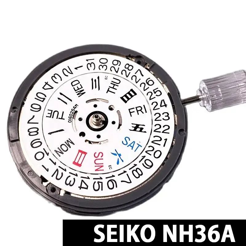 Movimento Giapponese Seiko Nh36A Tre Punti Doppio Calendario Meccanico Automatico Per Skx007 Mod Dial Repair Watch Produttore