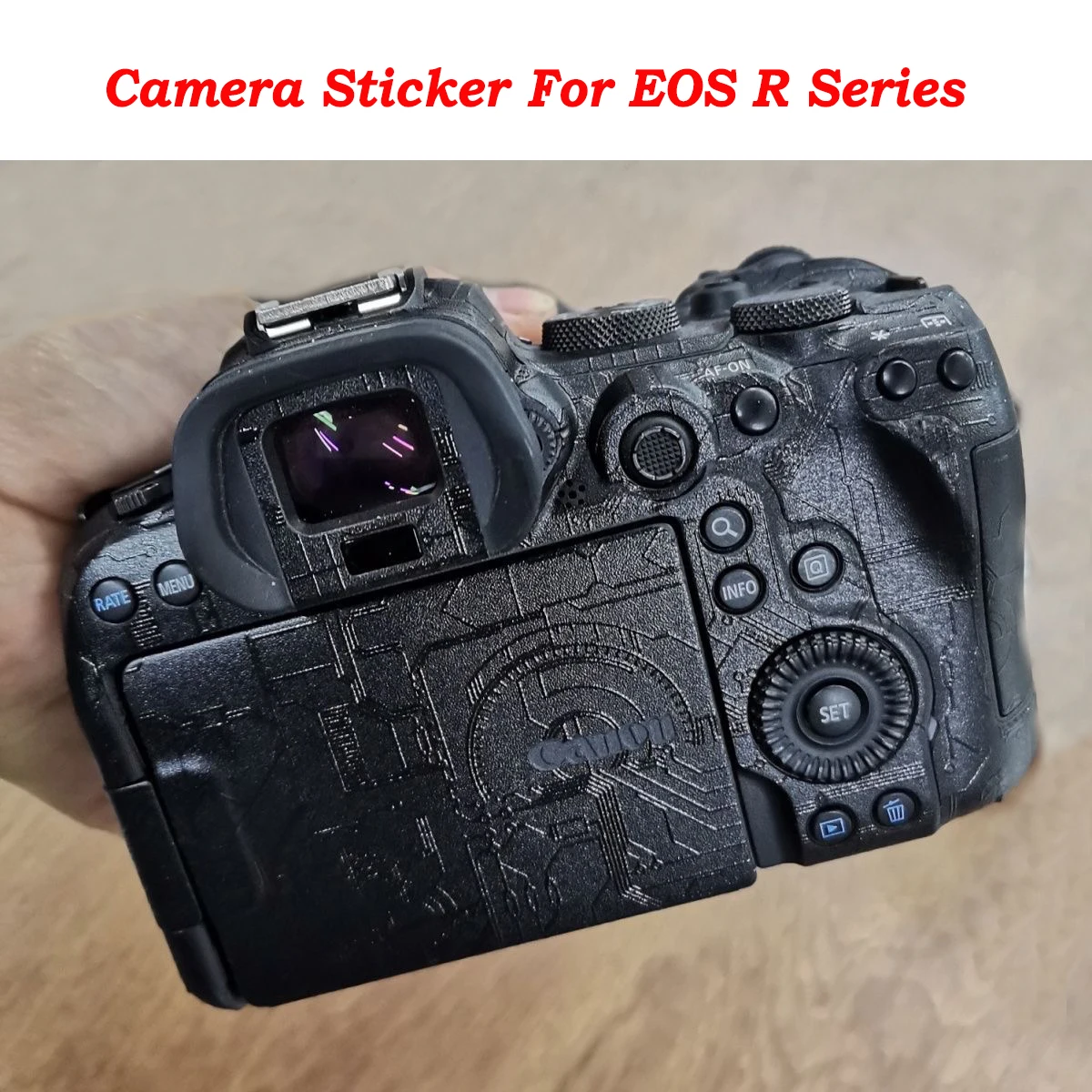 Adesivo Per Fotocamera Pelle Protettiva Per Canon Eos R Rp R5 R6 R6Ii R7 R8 R10 R50 R5C Rf24-105 Rf 24-70 F2.8 Decalcomania Pellicola Avvolgente In Vi