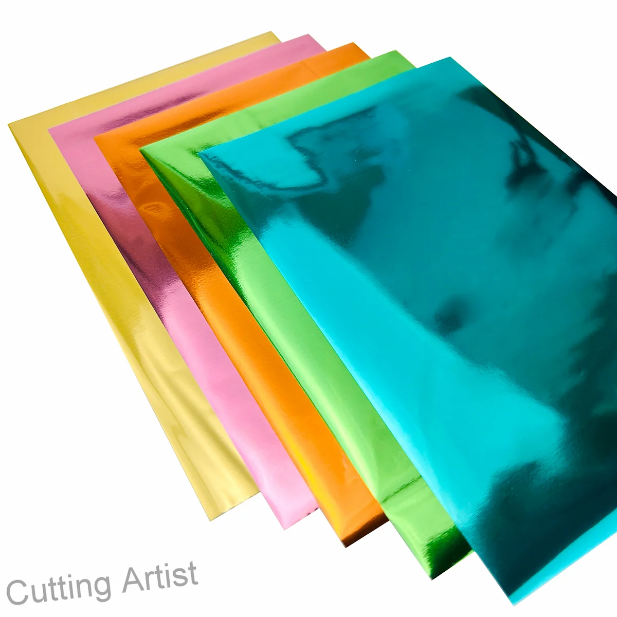 Foglio Di Trasferimento In Lamina Per Cricut Maker 3 Joy Explore Air Cameo Portrait (Nessun Riscaldamento Richiesto) Matted Gold Pink Orange Apple Gre
