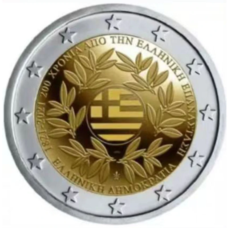 Il 200 ° Anniversario Della Rivoluzione Greca Della Grecia Nel 2021 Moneta Commemorativa Bicolore Da 2 Euro