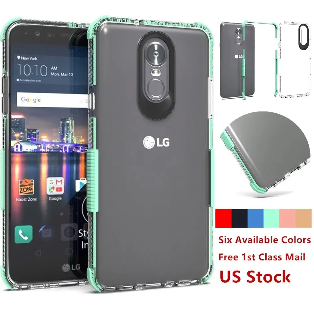 Custodia Ibrida In Gomma Antiurto Per Lg Aristo 4 + Plus/Prime 2/Neon/Escape Plus/Journey Lte/Arena 2/Tribute Royal/K30 2019 X2