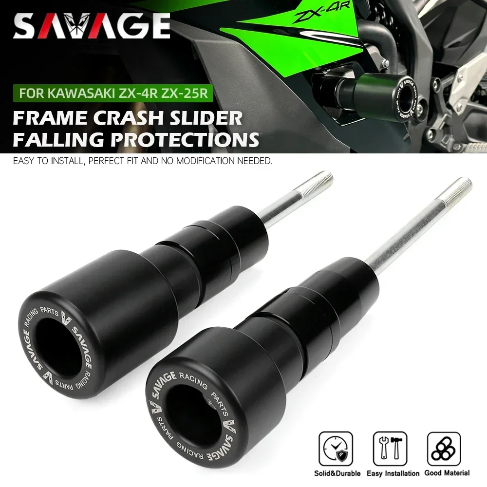 Zx-4R Frame Slider Crash Protector Per Kawasaki Zx4R Zx-4Rr Zx25R Ninja Accessori Moto Engine Crash Pad Carenatura Protezioni