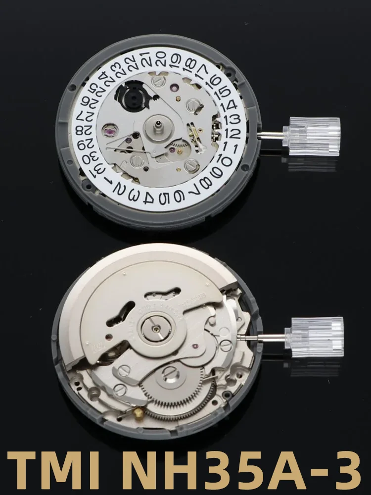 Giappone Seiko Nh35A Nuovo Movimento Dell'Orologio Premium Mechanical Nh35 White Date Wheel 24 Jewels Automatic Self-Winding Alta Precisione