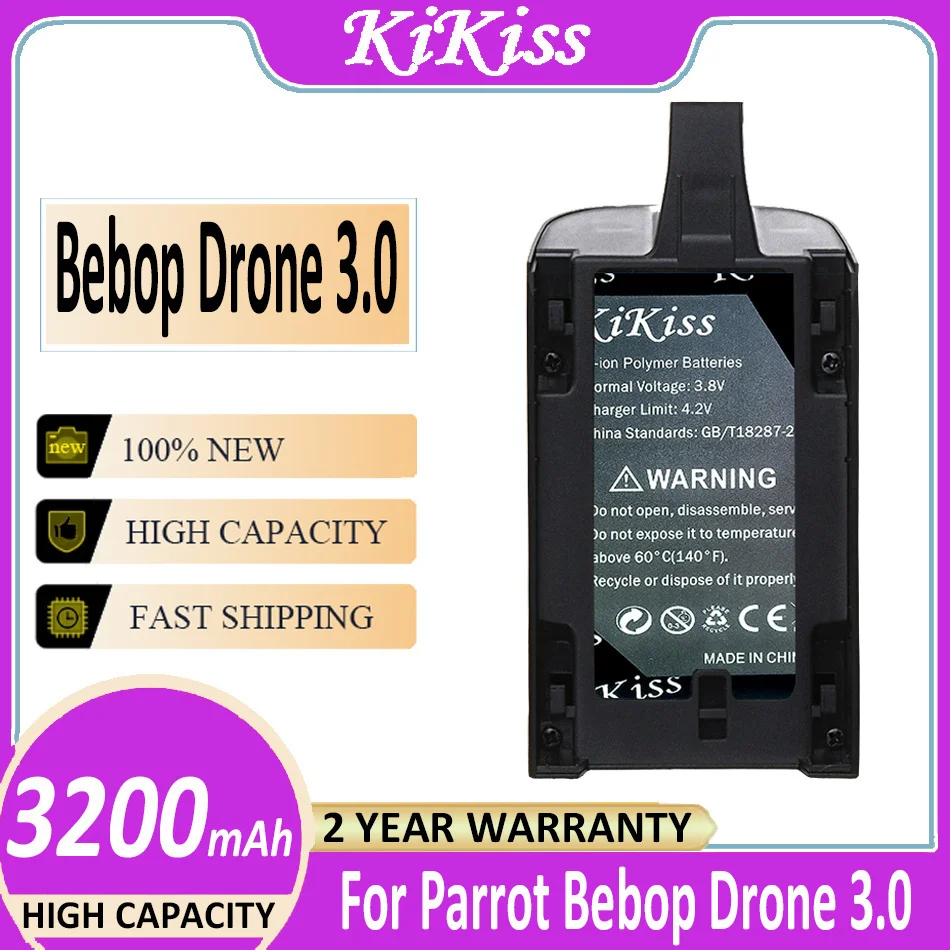 Batteria 3200Mah Per Parrot Bebop Drone 3.0 Aggiornato Lipo Outdoor Drone Backup Bateria