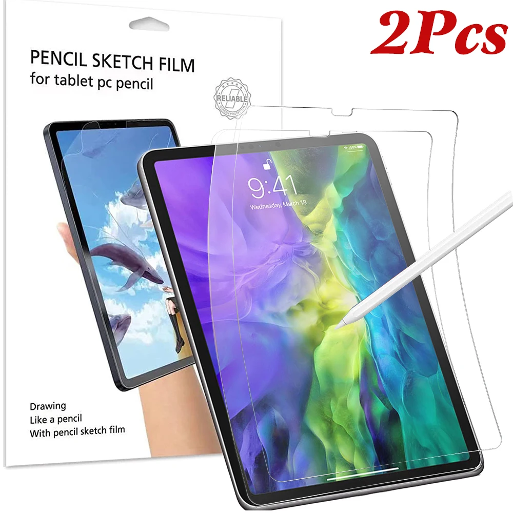 2Pcs Matte Ipad Paper Like Screen Protector Per Ipad Pro 11 2020 A2068 A2230 Pellicola Opaca Per Scrittura Per Ipad Pro 11 2A Generazione