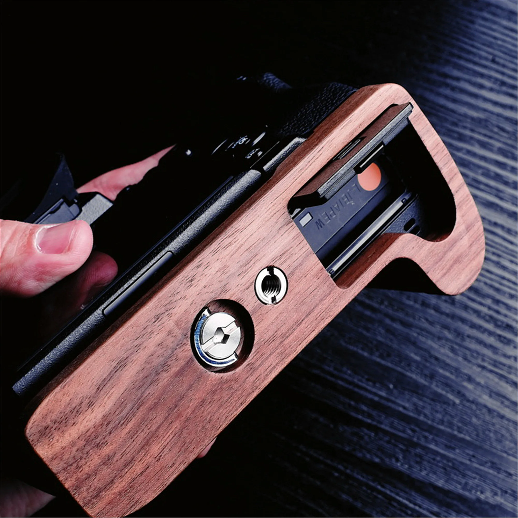 Staffa Per Piastra Impugnatura In Legno Di Noce E Legno Per Fuji X H1 Xh1 Fujifilm X H1