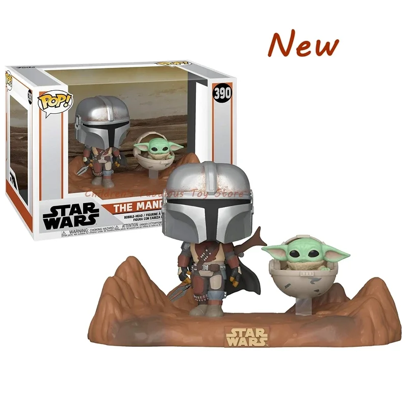 Nuovo Arrivo Funko Pop Mandalorians With The Child #390 Vinyl Action Figure Dolls Toys