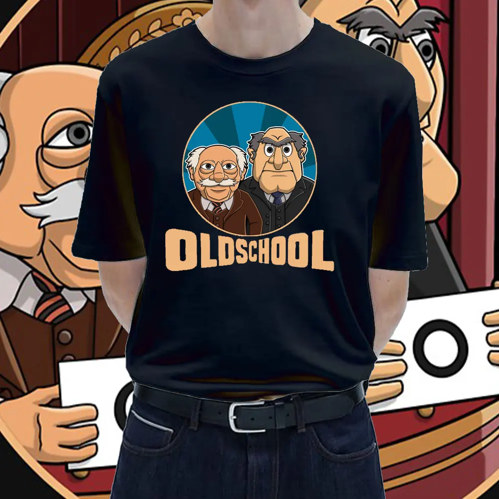 Maglietta Da Uomo Modello Classico Muppets Grandmasters Waldorf Statler Old School Graphic Maglietta Divertente Novità Maglietta Unisex Top