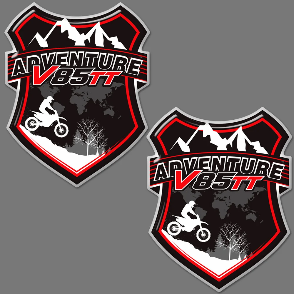 Parabrezza Parabrezza Parabrezza Decalcomanie Adesivi Serbatoio Pad Tronco Per Moto Guzzi V85Tt V85 Tt Protezione Valigie Emblema Logo