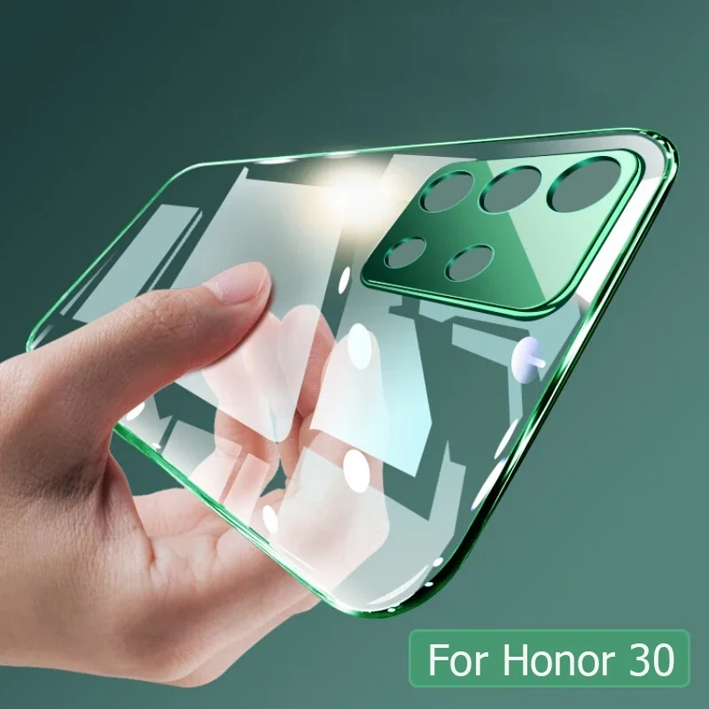Per Huawei Honor 30 Custodia Placcatura Cover Morbida Per Telefono Trasparente Per Honor 30 Pro Plus Premium 30S Honor30 Pro Honor 20 Nova 5T Custodie
