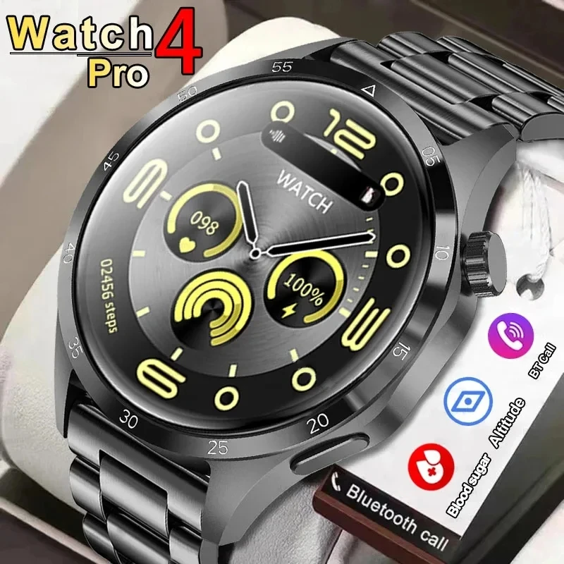 Amoled Smart Watch Men Per Huawei Watch Gt4 Pro Compass Bluetooth Call Nfc Health Monitoring Sport Smartwatch 2023 Nuovo Orologio Gt4