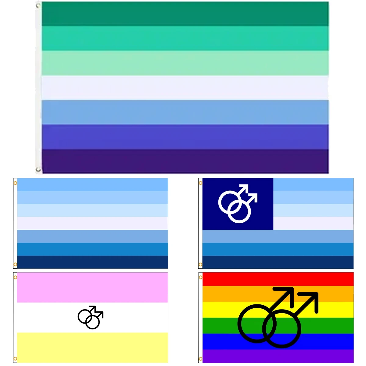 Flagdom 3 X5Fts 90 X150Cm Lgbt Blue Gay Man Transgender Pride Flag Pansexual Pride Gay Pride
