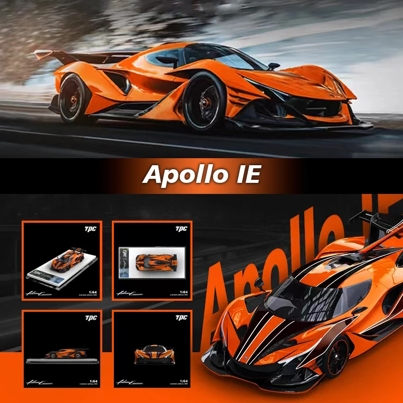 Pressa Tpc 1:64 Apollo Ie Orange Stripe Diecast Diorama Model Collection Miniature Carros Toys
